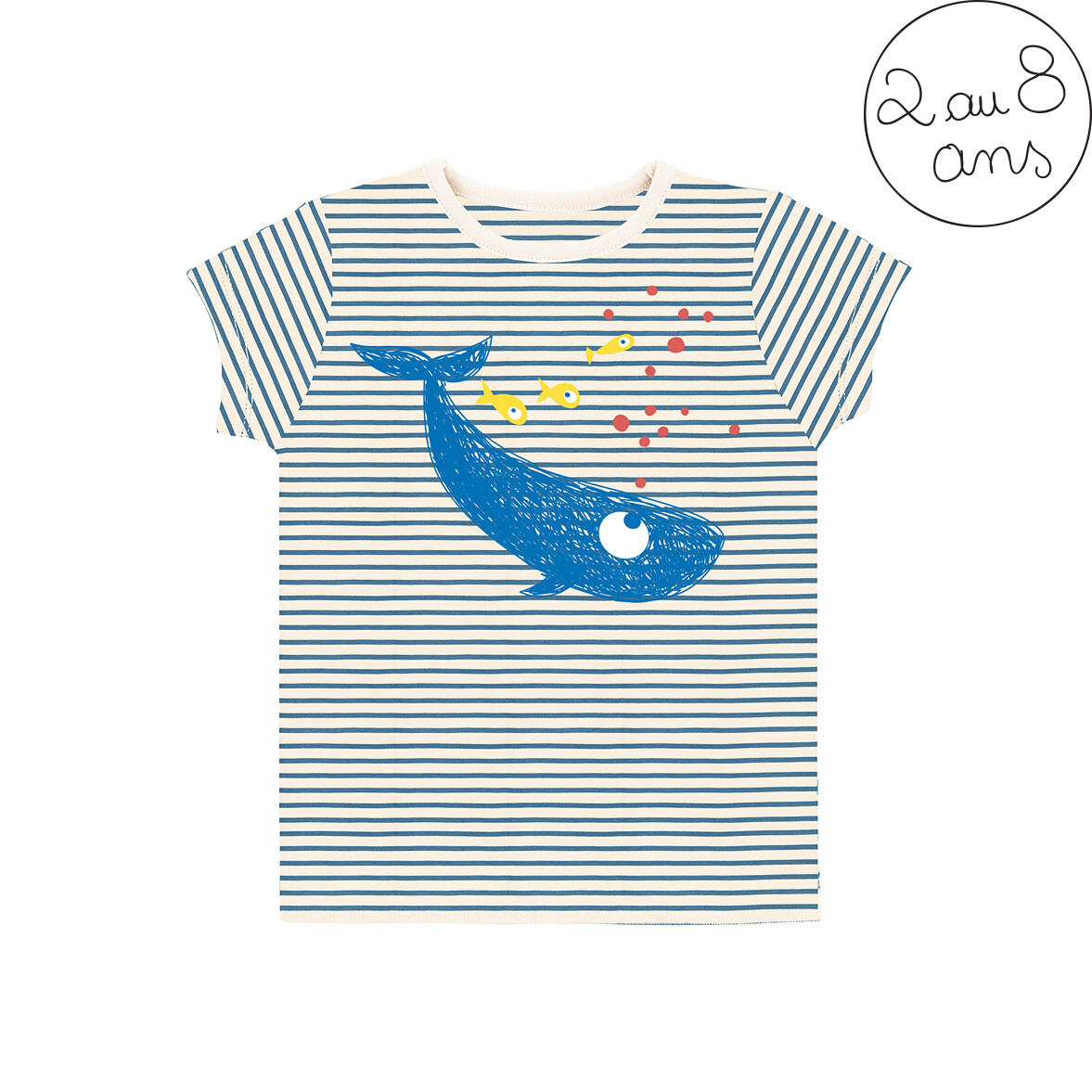 T-shirt rayé baleine