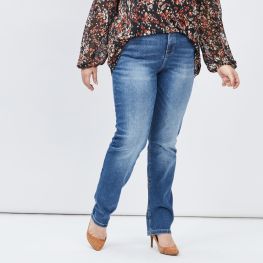 Jeans straight grande taille
