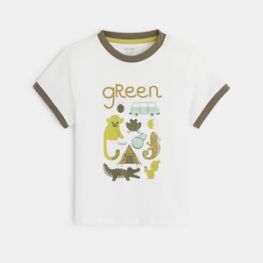 T-shirt jersey animaux et couleurs bébé garçon