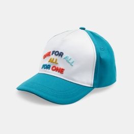 Casquette "One for all, all for one" verte fille