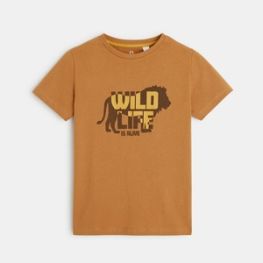 T-shirt à message "Wild life is alive" garçon