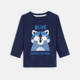 T-shirt Blue expression bleu bébé garçon