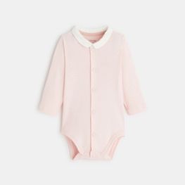 Body manches longues pois rose naissance