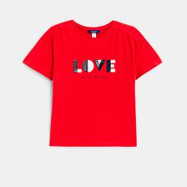 T-shirt message love fille