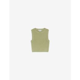 Pull court sans manches olive