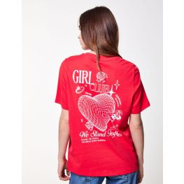 T-shirt oversize imprimé : girl club