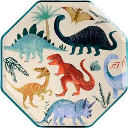 8 Grandes Serviette Royaume des Dinosaures