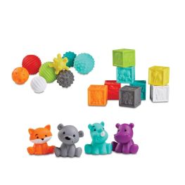 Set sensoriel 20 pièces balles, cubes et animaux 