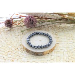 Bracelet Hématite Perles rondes 8 mm
