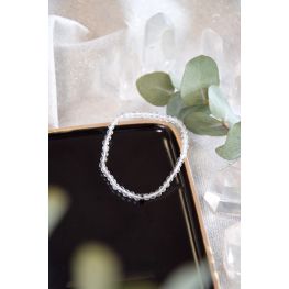 Bracelet Cristal de Roche Perles rondes 4 mm