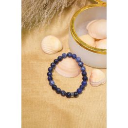 Bracelet Sodalite Perles rondes 8 mm
