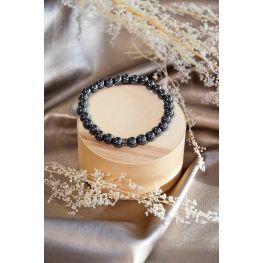 Bracelet Hématite Perles Rondes 6 mm