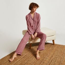 Pyjama col tailleur en viscose ECOVERO