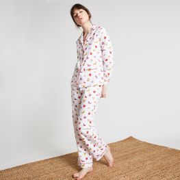 Pyjama col tailleur en viscose ECOVERO