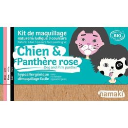 Mini Coffret Maquillage Bio 3 couleurs Chien & Panthère Rose
