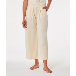 Pantalon de pyjama 7/8 uni 100% coton biologique