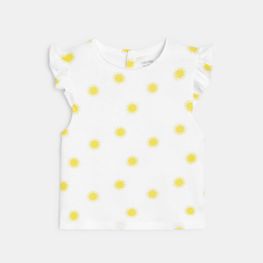 T-shirt imprimé soleil bébé fille