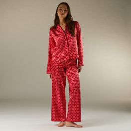 Pantalon de pyjama large en satin